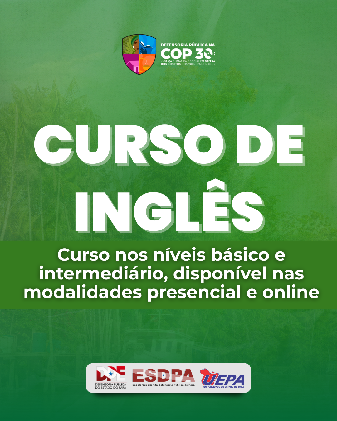 Inscrição - Edital n.º 005/2025 - Curso de Língua Inglesa, nos níveis básico e intermediário, com turmas regulares, nas modalidades: presencial e online