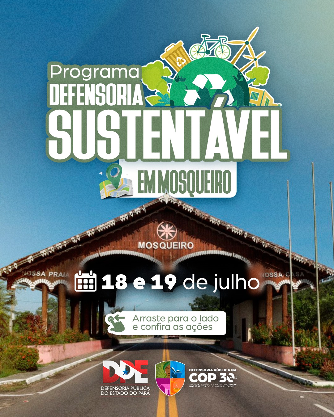 Grande ação de cidadania para os veranistas, em Mosqueiro, voltada à justiça social e climática