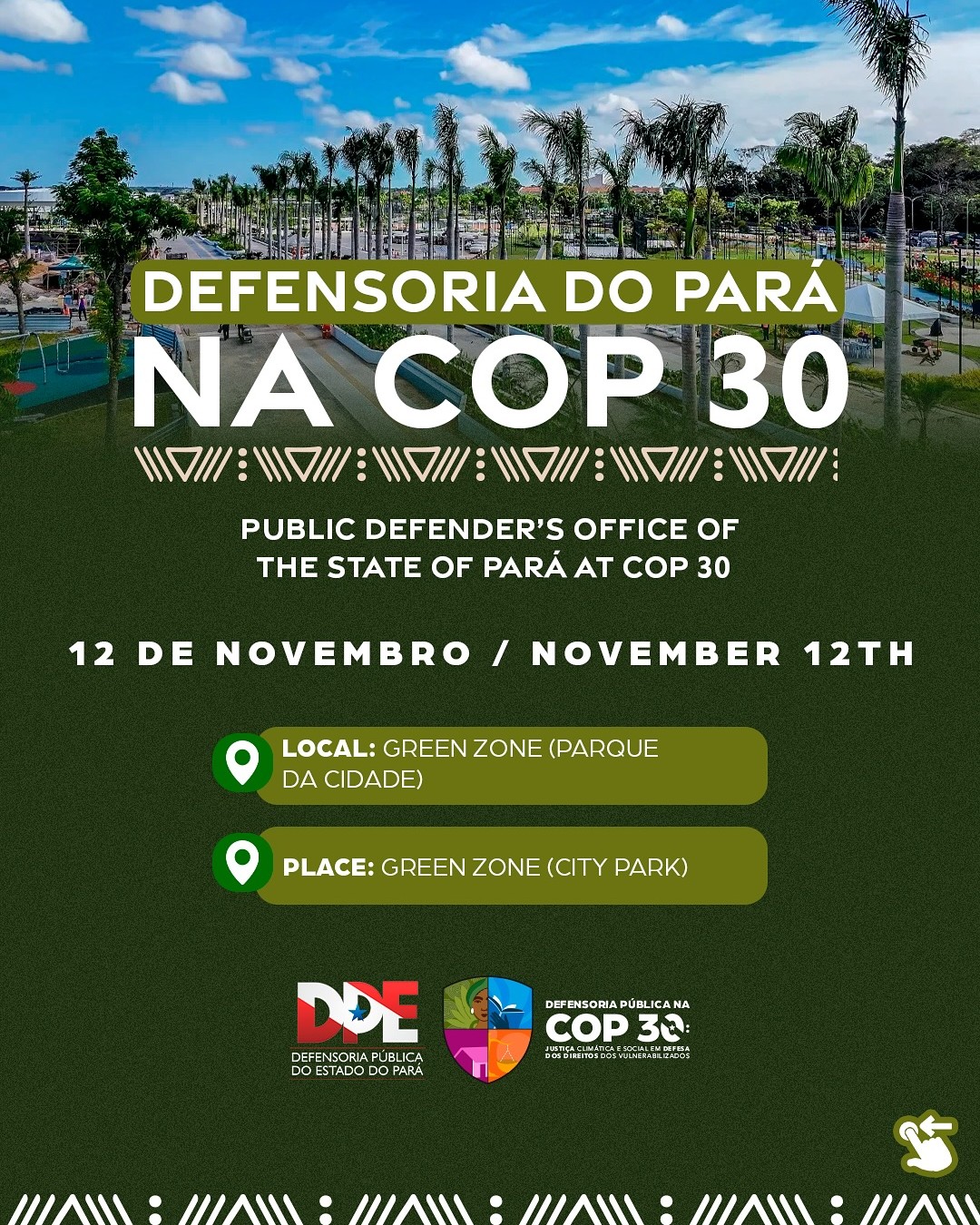 Programação 12 de novembro